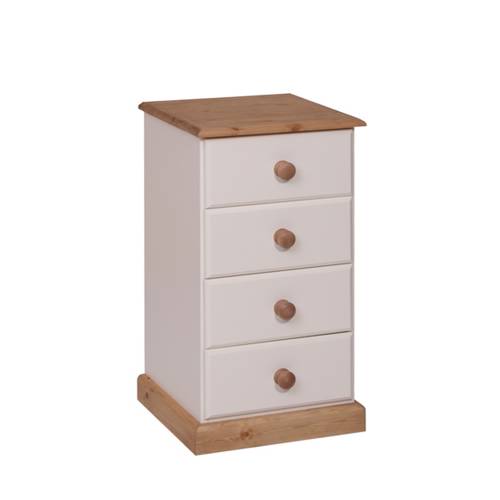 Oxford Painted Pine Furniture Oxford Painted Bedside 4 Drawer