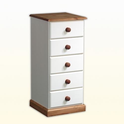 Oxford Painted Pine Furniture Oxford Painted Bedside 5 Drawer