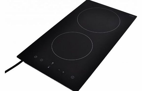 Oxford Street 3000w Ceran Glass Touch Contral Electric Ceramic Hob with 2 auto hotplates and 9 cooking levels