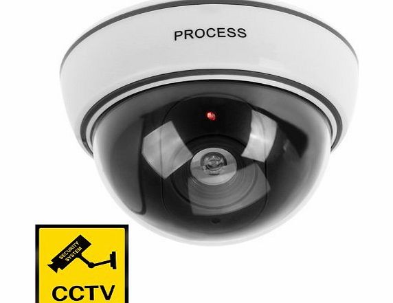 Oxford Street Top Quality Fake Dummy Dome CCTV Security Camera Flashing LED Indoor Outdoor New White