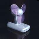 PERSONAL BATTERY OPERATED FAN. Soft flexible blades with three adjustable positions