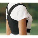 SHOULDERSBACK LITE. POWERMESH POSTURE SUPPORT AND CORRECTOR - White - Medium: 8-12 or 24-38in chest