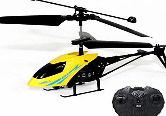 Oyedens RC Mini Helicopter 901 2CH Radio Remote Control Aircraft Toy Micro 2 Channel (Yellow)