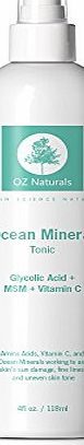 OZ Naturals Facial Toner- This Face Toner Is Considered The BEST Anti Aging Toner On The Market - Contains Glycolic Acid, Vitamin C, MSM amp; Ocean Minerals - This PH Balanced Face Toner Is A Crucial
