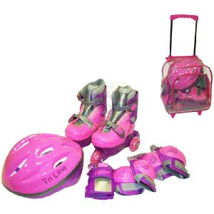 Ozbozz Girls Skate Combo Set Shoe Size 8-11