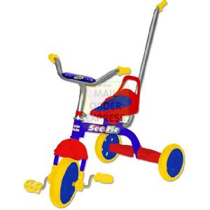 See Me Trike Red and Blue With Parent Handle