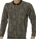 Dark Grey Full Zip Cotton Mix Sweatshirt