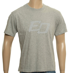 Grey T-Shirt with Printed Logo