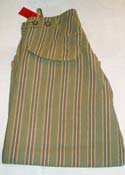 Ozeki Mens Green & Brown Striped Long Shorts (Linen Mix)