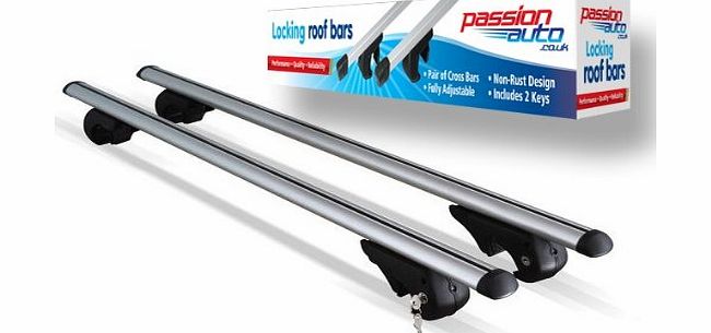 PA VOLVO XC90/XC70/CROSS COUNTRY ALUMINIUM SILVER AERO ROOF BARS/RACK FOR CAR WITH SIDE RAILS
