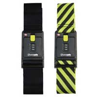 Pacsafe StrapSafe Secure TSA Luggage Strap Black