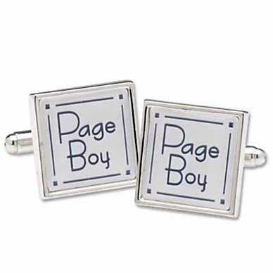 Page boy cufflinks