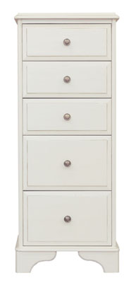 painted CHEST NARROW 5 DWR CHATEAU
