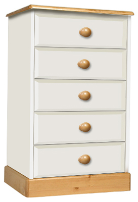 painted Chest of Drawers 5 Drawer Medium One