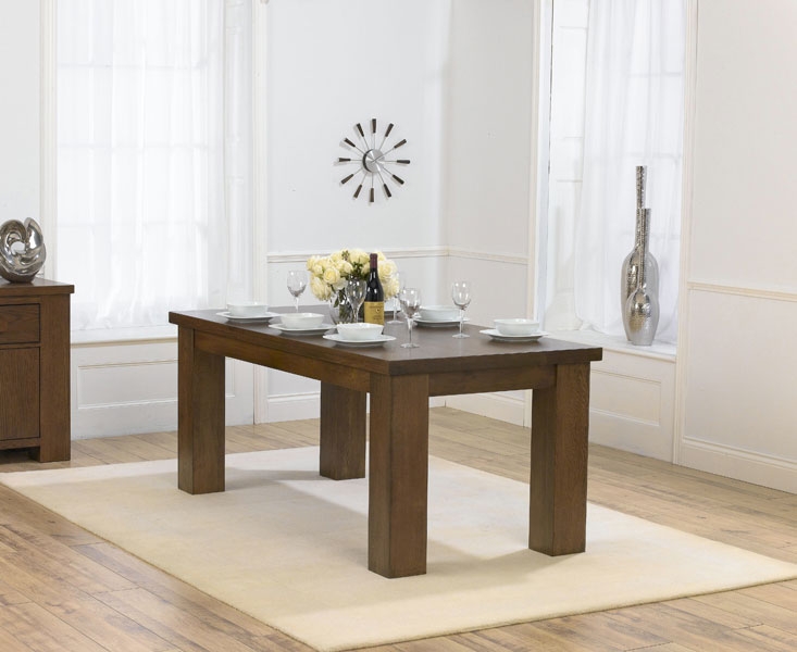 Dark Oak Dining Table 180cm