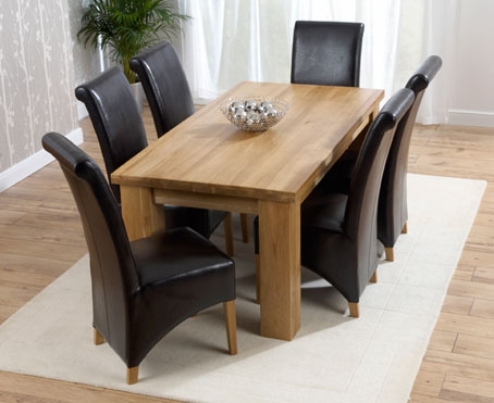 palermo Oak Dining Table 200cm and 6 Palermo