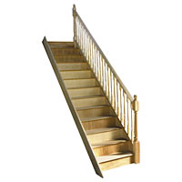 Straight Timber Staircase Left Hand Wall String