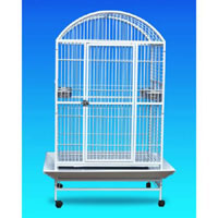 Parrot Cage Dome Top White 91x71x165cm