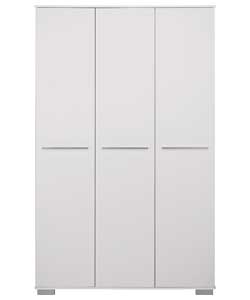 Palma 3 Door Wardrobe - White