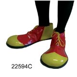 Deluxe Lace-Up Clown Shoes Red/Yellow