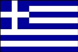 Flag - Paper 6in x 4in (pack of 6, on stick) - Greece