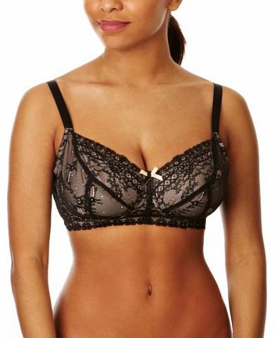 Sophie Maternity Support Womens Bra Black/Nude 34F