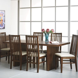 Panama Large Dining Table & Slatted Chairs