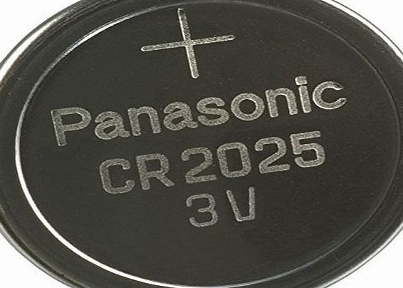 Panasonic 4x CR2025 DL2025 3 V Lithium Coin Cell Battery - Red (Multi Pack)