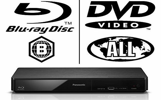 Panasonic DMPBDT160 3D Bluray Player MULTIREGION for DVD Only with FREE HDMI Cable