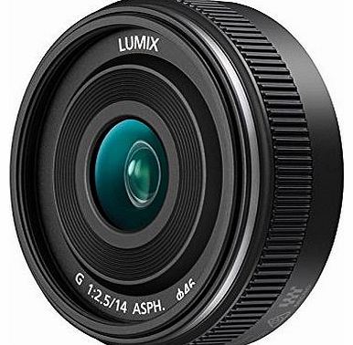 H-H014AE-K Micro Four Thirds 14mm Single Focal Length Lens - Black