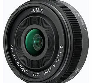 H-H014E Lumix G Pancake Lens (14 mm, F2.5 Wide-Angle)