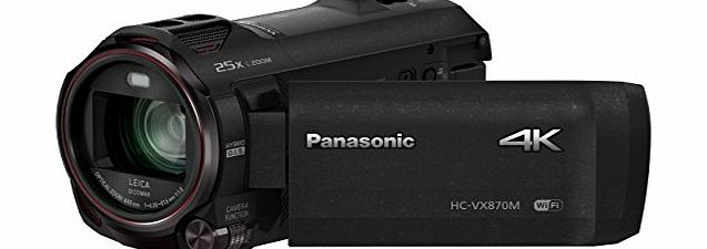 HC-VX870EB-K 4K 30p/25p Camcorder with Wireless Twin Camera