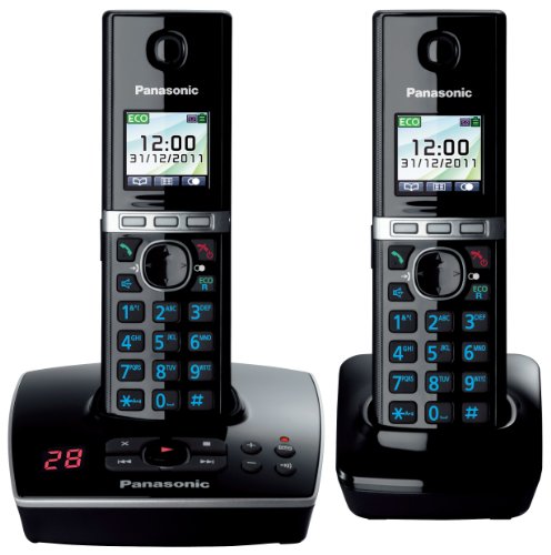 KX-TG8062EB Twin Colour DECT Phone Set with Answer Machine
