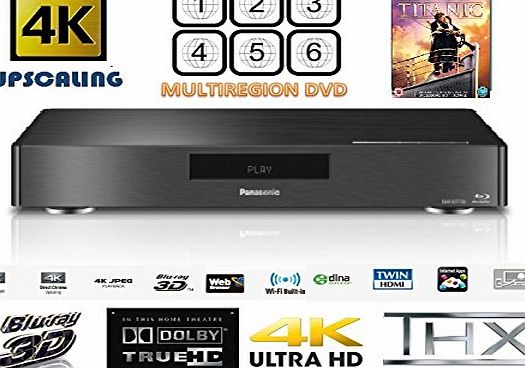 MULTIREGION DMP-BDT700 High End 4K 60P -3D BLU-RAY Player with MULTIREGION DVD PLAYER - 2HDMI -7.1 CH etc- INCLUDES SPECIAL EDITION 3D AVATAR BLURAY