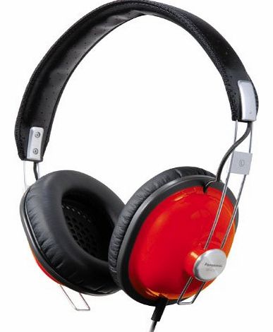 Retro Monitor Over-Ear Headphones for iPod, iPhone, MP3 and Smartphone - Red