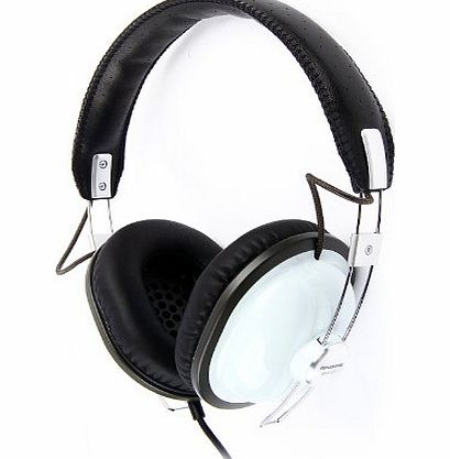 Panasonic RP-HTX7AE-A Lightweight Retro Style Monitor Headphone with Single Side Cord 