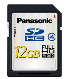 Panasonic RPSDM12GE1K 12GB SDHC MEMORY CARD