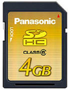 Panasonic RPSDV04GE1K SD MEMORY 4GB