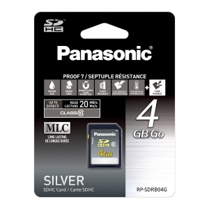 Panasonic Silver Series 4GB SD (SDHC) Card -