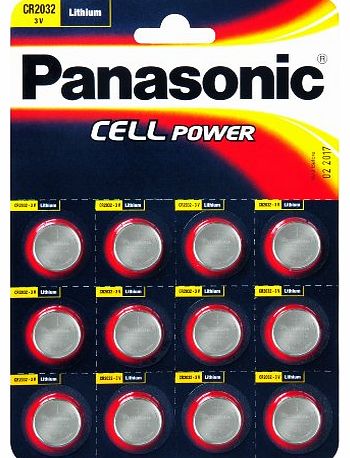 Panasonic Specialist Lithium Coin Batteries CR2032 x 12