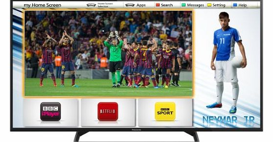 Panasonic TX-42AS500B 42-inch Widescreen 1080p Full HD Smart LED TV with Built-In Wi-Fi and Freeview (New for 2014)