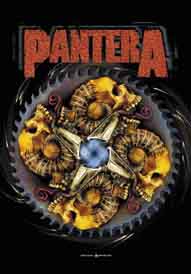 Pantera Circle Skulls Textile Poster