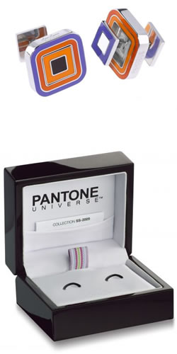 pantone Paprika Reversible Cufflinks