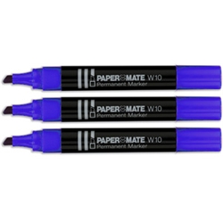 Permanent Marker W10 Chisel Tip Blue