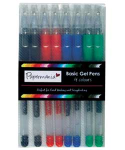 Papermania Basic Gel Pens Assorted - Pack of 8