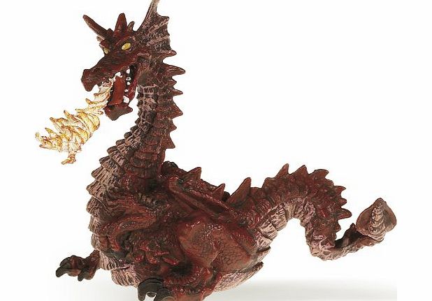 Papo - Red Dragon with Flame Model Toy