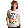 Skinny T-shirt - Riot (White)