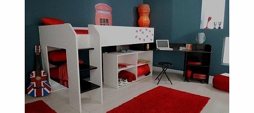 Parisot High Tek Teenagers Cabin Bed with Desk from Parisot
