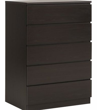 GRADE A1 - Parisot Home 5 Drawer Chest in Wenge