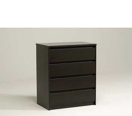 Parisot Meubles Lishman 4 Drawer Chest in Wenge